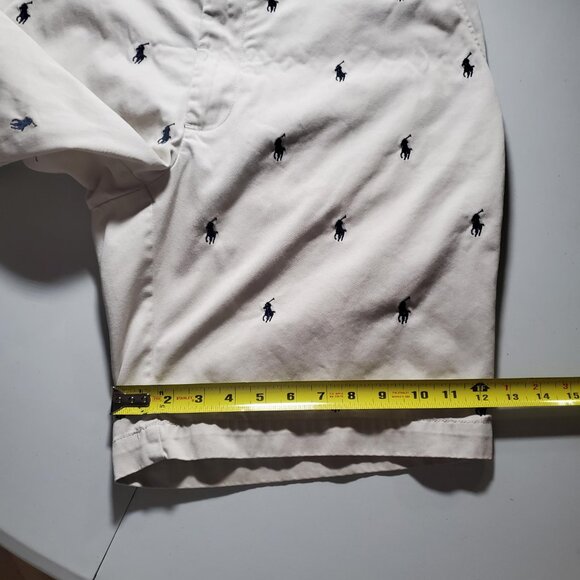POLO Ralph Lauren Prospect Short in Light Tan with Allover Pony sz 36w - Picture 15 of 16